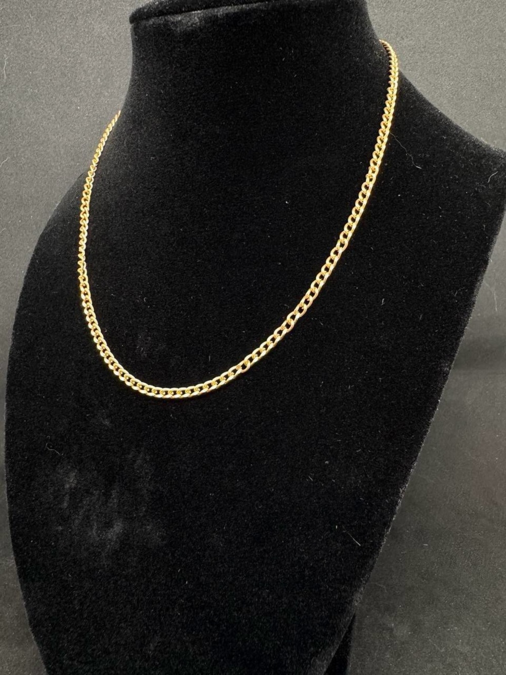 8” Gold-Tone Cuban Style Chain Necklace
